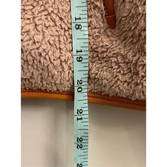 Girlfriend Collective Half-Zip Recycled Polyester Sherpa Jacket in sz XS oversiz - Picture 7 of 7